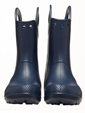 CROCS HANDLE IT RAIN BOOTS NAVY LITTLE KIDS SIZE 8 TODDLER